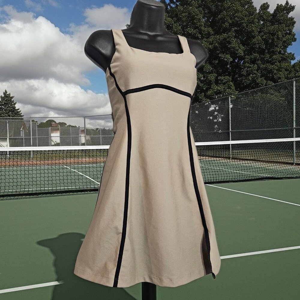 YPB sculptLUX Athletic Dress Skort and Padded Top Adjustable Straps Bodycon W Sm